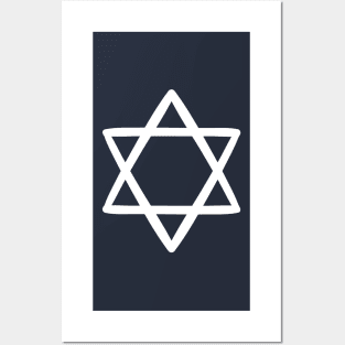 Schmanta star of david pattern Posters and Art